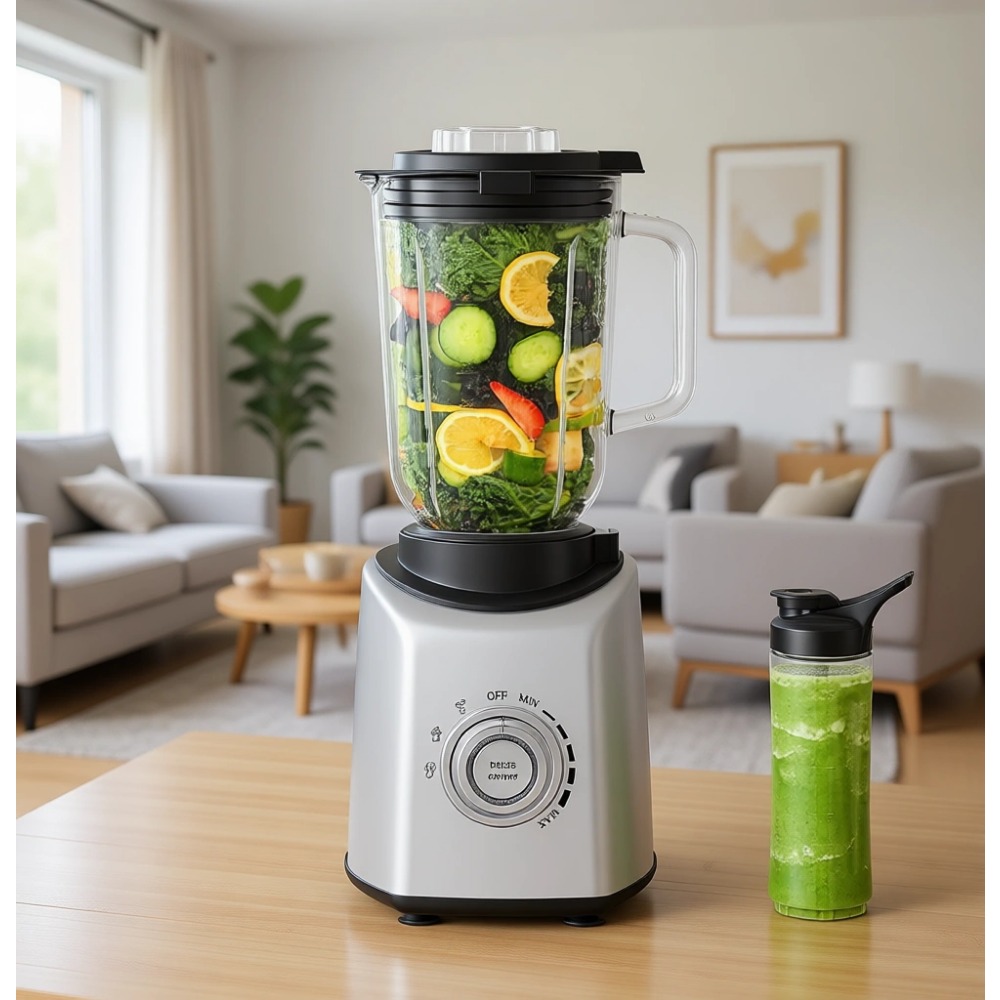 Commercial Blender Heavy Duty - Professional 1300W Countertop Blender with 3