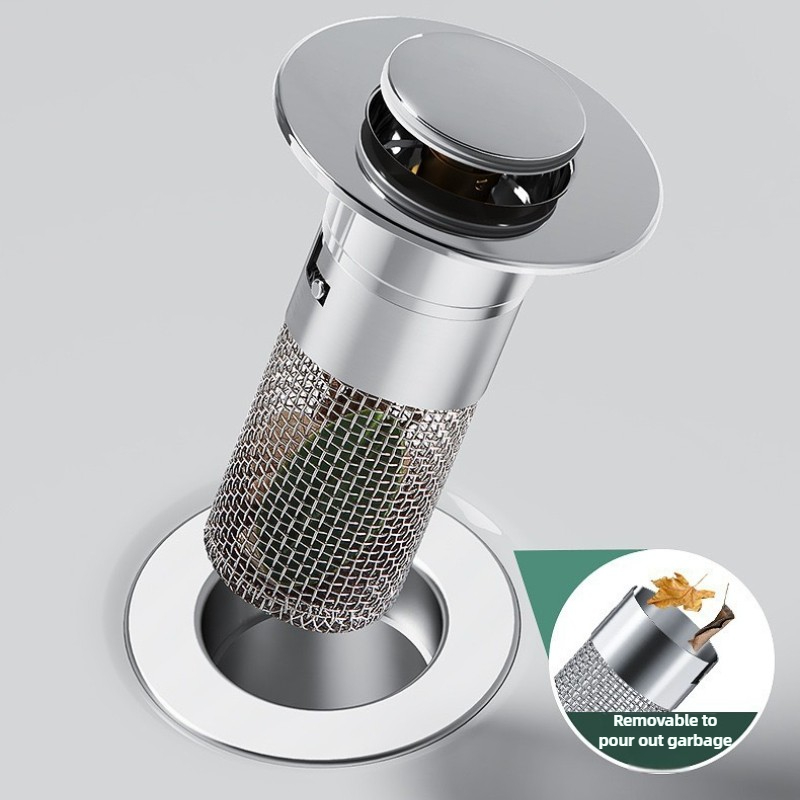 Commercial Kitchen Sink - Stainless Steel Sink Drain Filter -