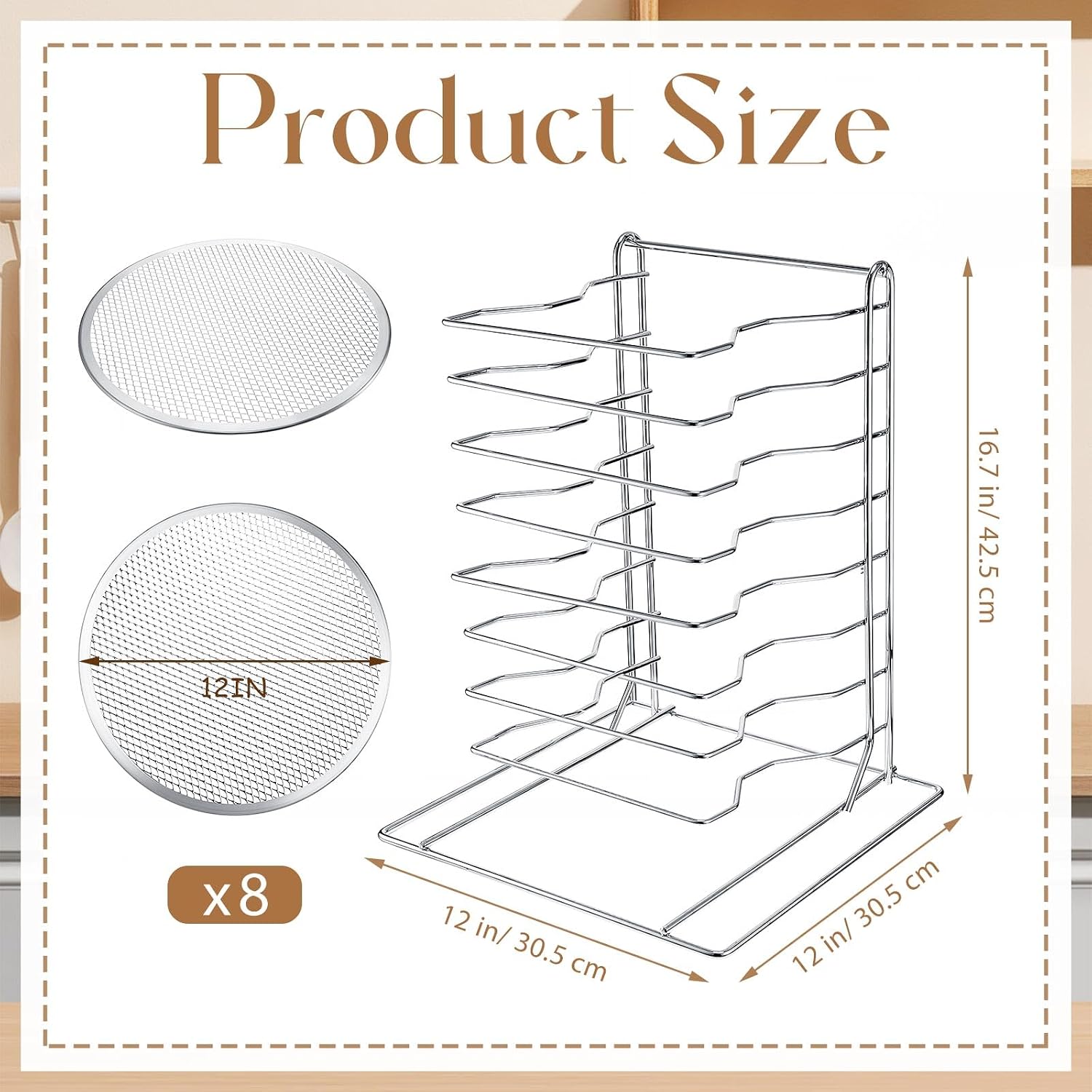 Pizza Rack 8 Tiered Stand With - огляд і ціна Commercial Kitchen In Home