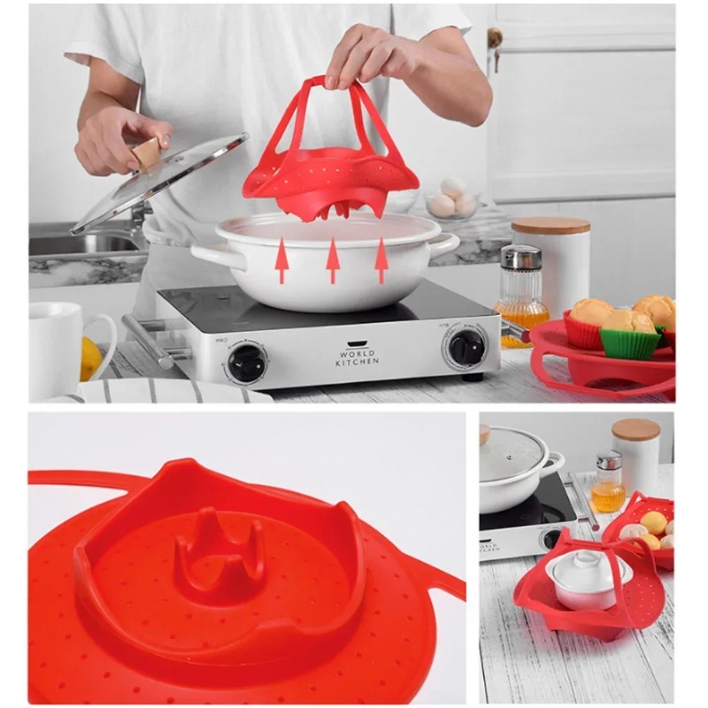 Steamer Basket with Silicone E - огляд і ціна Commercial Kitchen Steamer