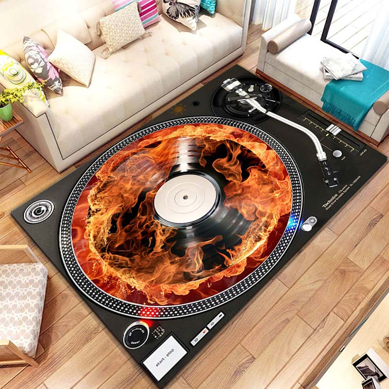 Music Vinyl Disc Player Patter - огляд і ціна Commercial Kitchen Vinyl Flooring