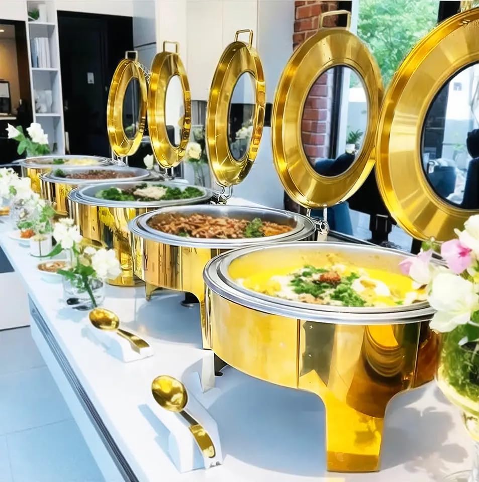 Gold 6L Stainless Steel Round  - огляд і ціна Bain Marie Food Warmer