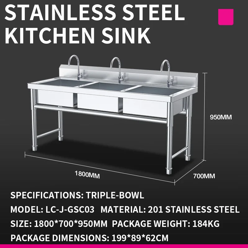 Kitchen Sink—Commercial Cafete - огляд і ціна Commercial Kitchen Sink