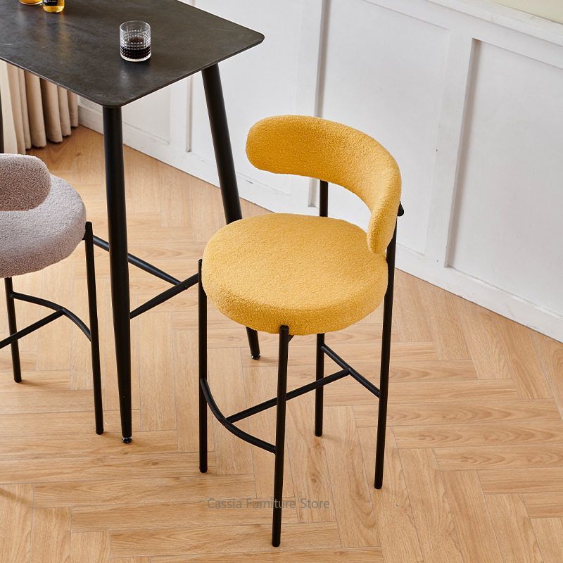 Bar Stool with Backrest for Ki - огляд і ціна Commercial Kitchen Counter