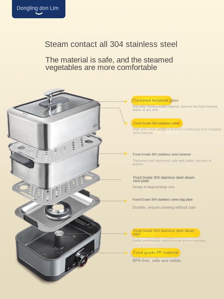 Donlim DL-1005 Multi-functiona - огляд і ціна Commercial Kitchen Steamer