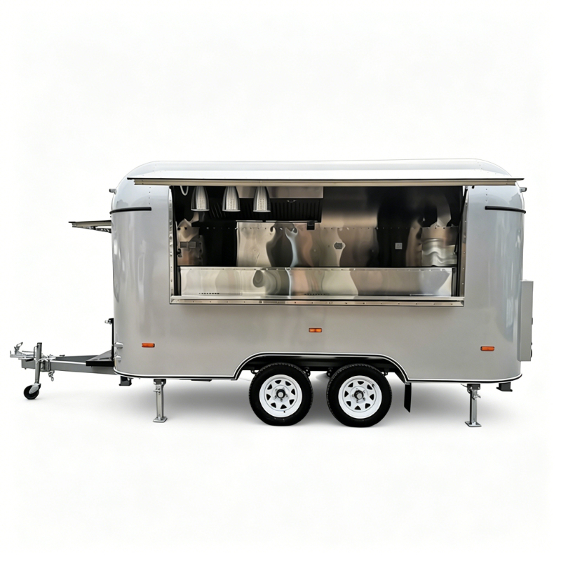 Stainless Steel Food Trailer M - огляд і ціна Commercial Kitchen Layouts
