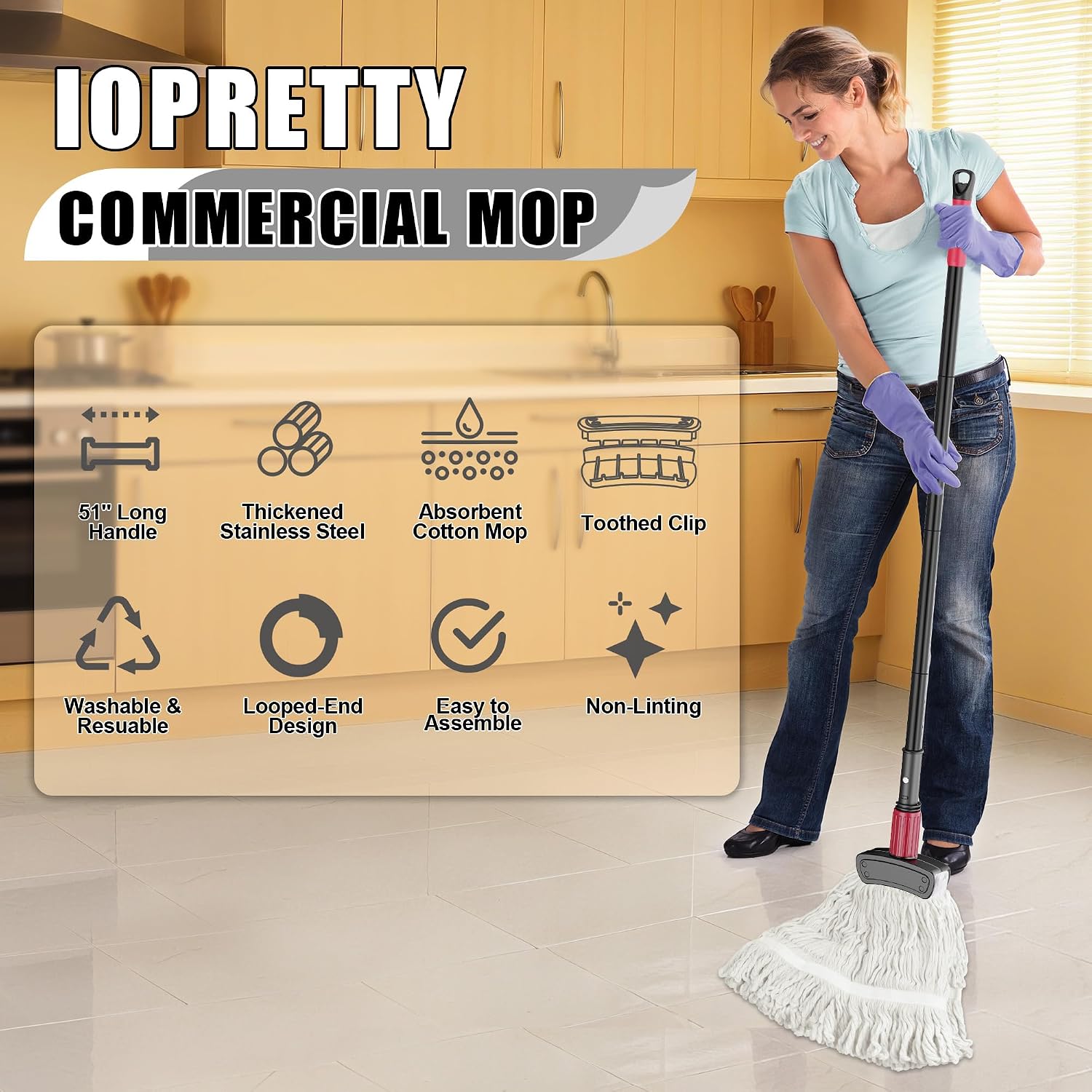 Commercial Mop for Floor Clean - огляд і ціна Commercial Kitchen Vinyl Flooring