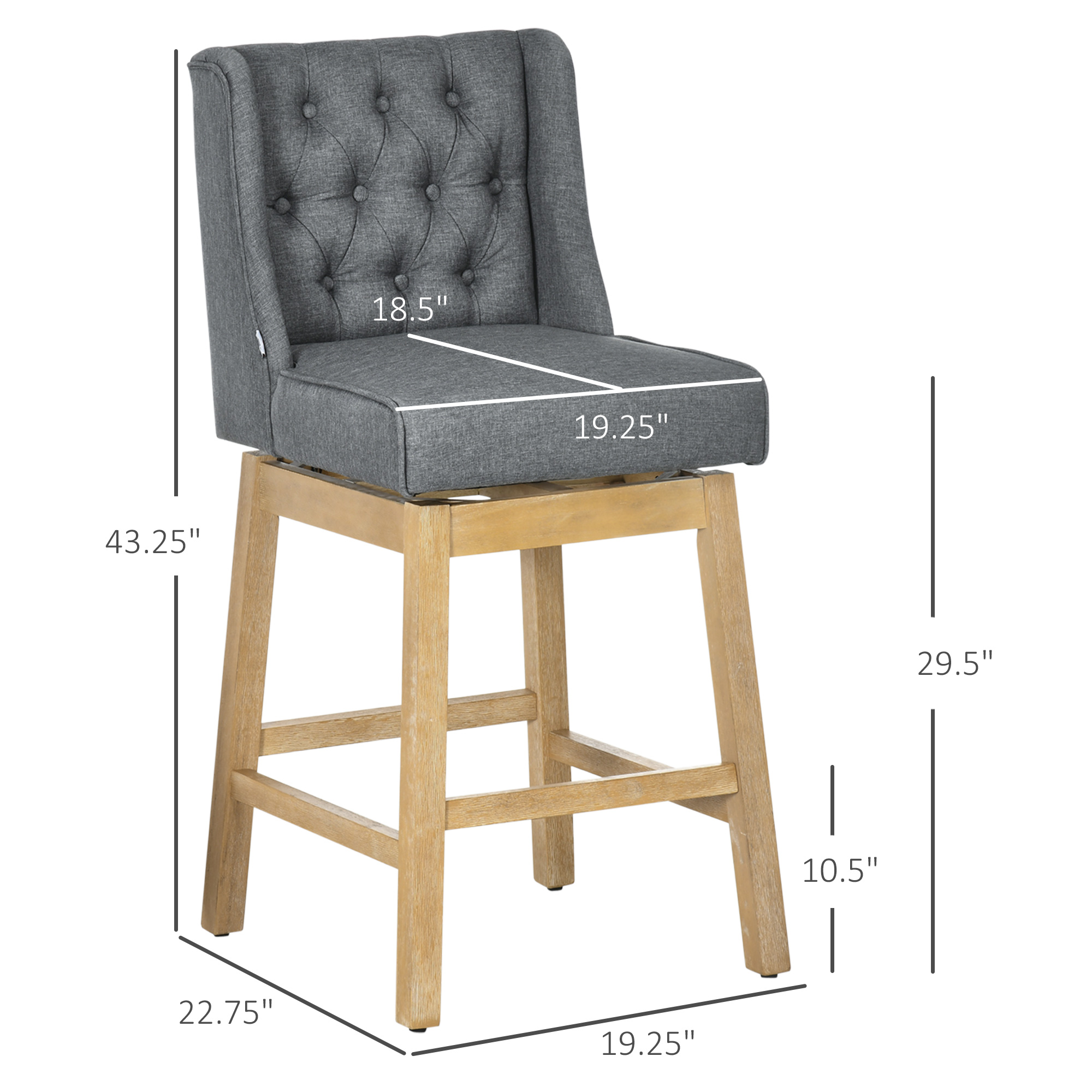 HOMCOM Bar Height Bar Stools S - огляд і ціна Commercial Kitchen Designer