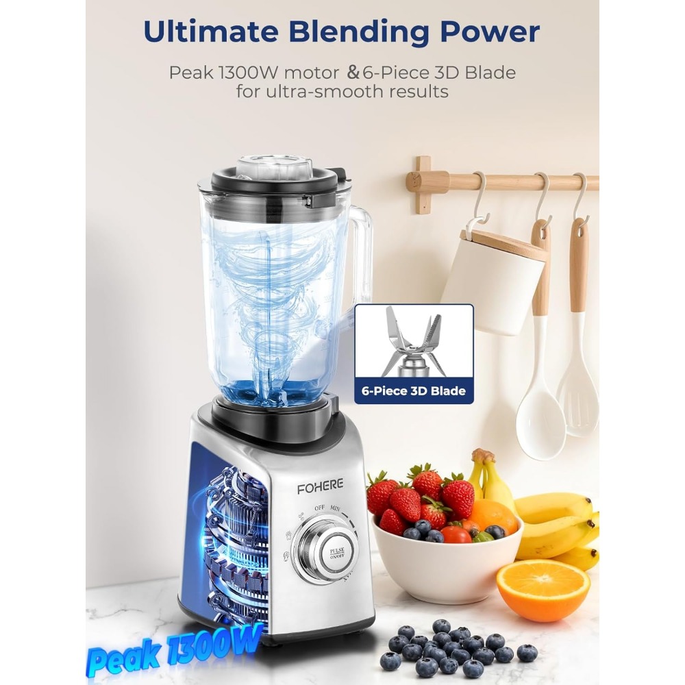 Professional 1300W Countertop  - огляд і ціна Commercial Blender Heavy Duty