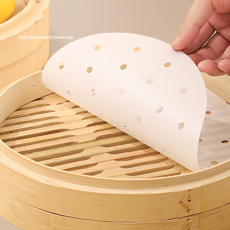 50pcs Bamboo Steamer Papers Di - огляд і ціна Commercial Kitchen Steamer