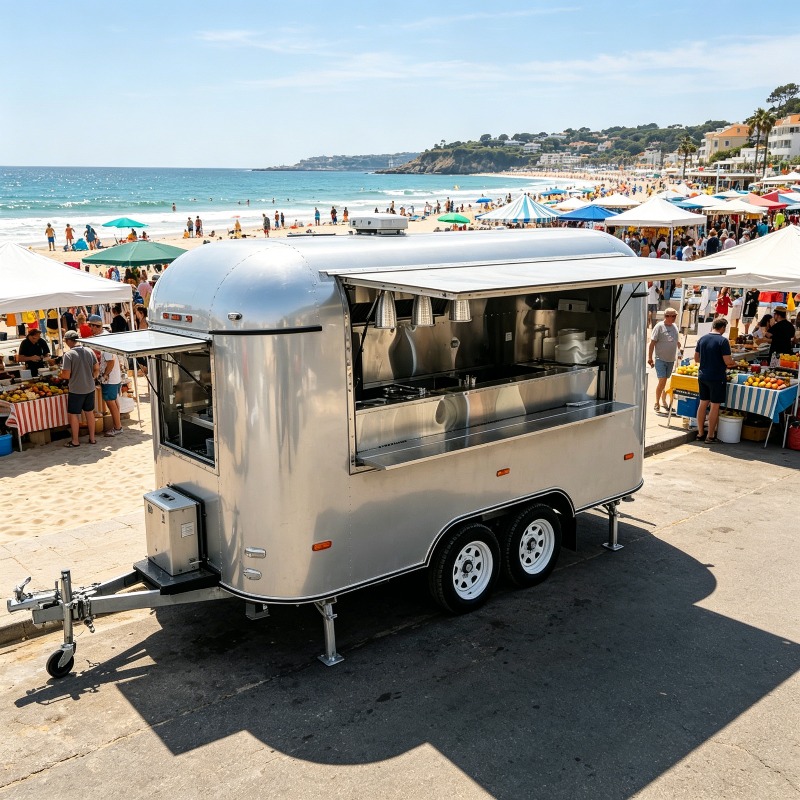 Stainless Steel Food Trailer M - огляд і ціна Commercial Kitchen Layouts