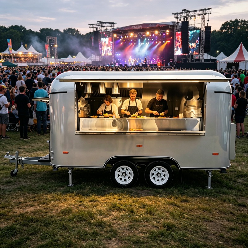 Stainless Steel Food Trailer M - огляд і ціна Commercial Kitchen Layouts