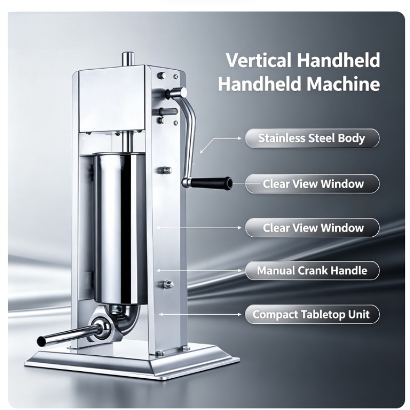 Sausage Stuffer Machine Manual - огляд і ціна Commercial Kitchen Hardware