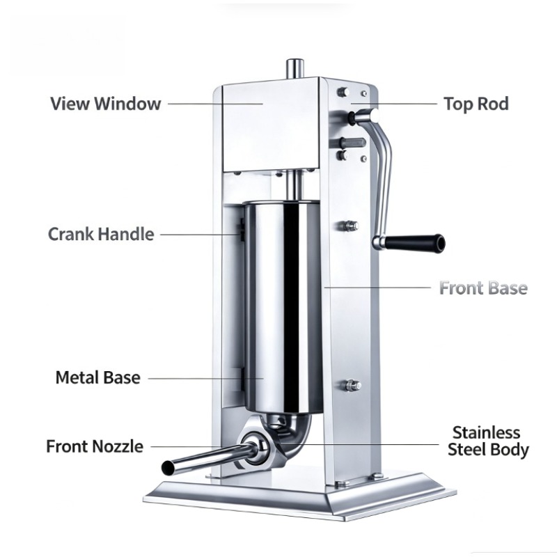 Sausage Stuffer Machine Manual - огляд і ціна Commercial Kitchen Hardware