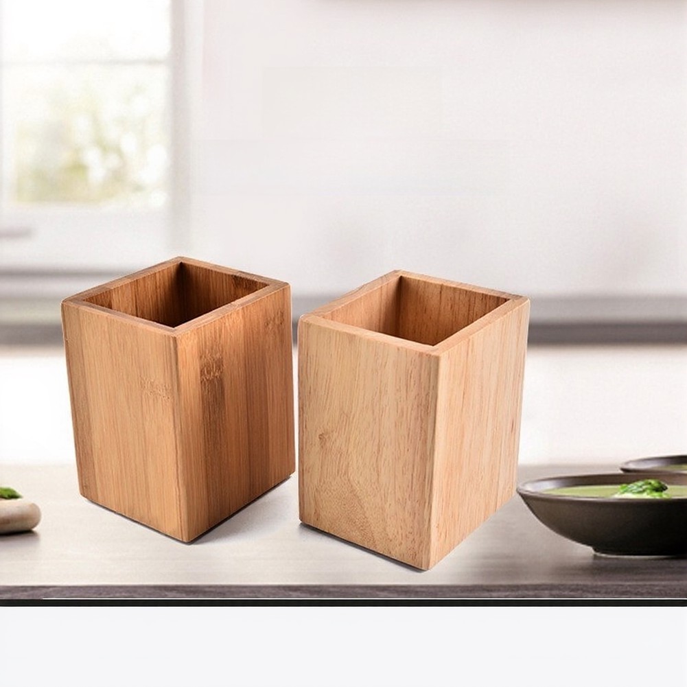 Solid Wood Utensil Holder for  - огляд і ціна Commercial Kitchen Layouts