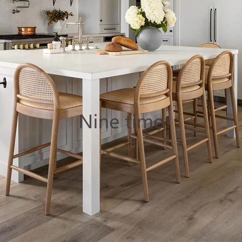 Solid Wood Rattan Kitchen Bar  - огляд і ціна Commercial Kitchen Counter