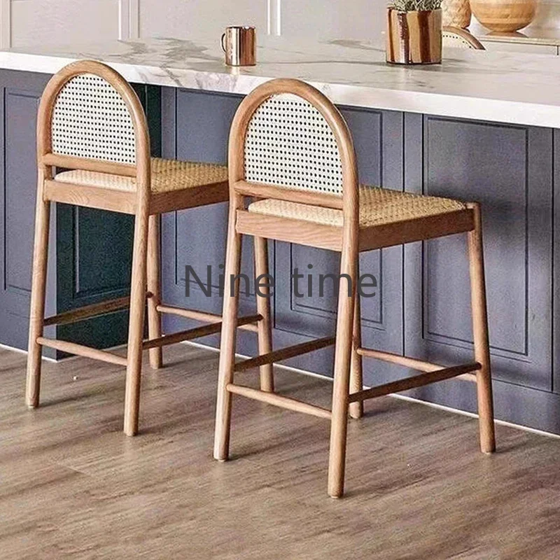 Solid Wood Rattan Kitchen Bar  - огляд і ціна Commercial Kitchen Counter